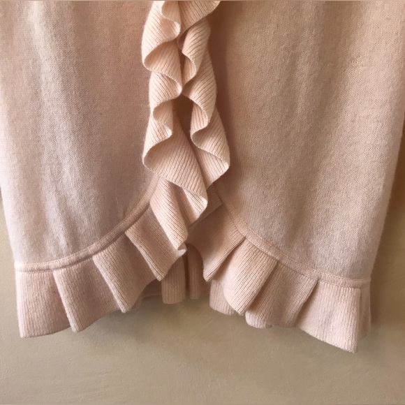 Chico’s Cashmere Cardigan with Ruffled Trim - Picture 7 of 9
